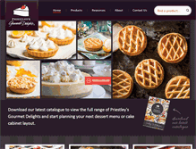 Tablet Screenshot of priestleys-gourmet.com.au